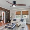 52 In.Intergrated LED Low Profile Ceiling Fan with Dimmable Light